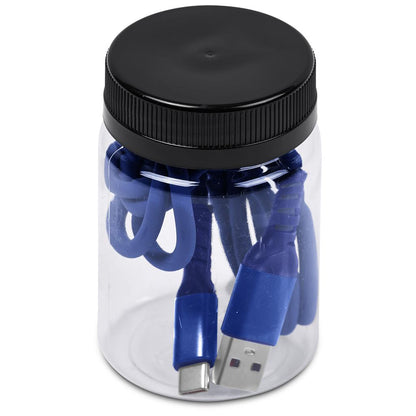 Altitude Capsit Fast Charge USB-A to Type-C Charging  Cable in Jar