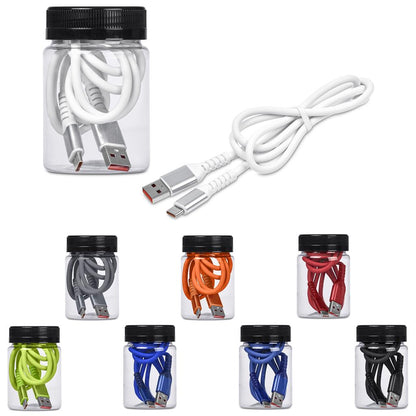 Altitude Capsit Fast Charge USB-A to Type-C Charging  Cable in Jar
