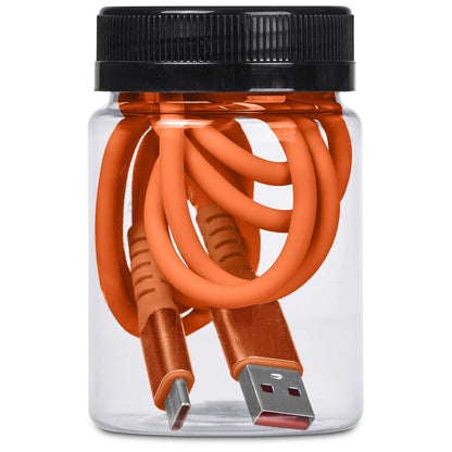Altitude Capsit Fast Charge USB-A to Type-C Charging  Cable in Jar