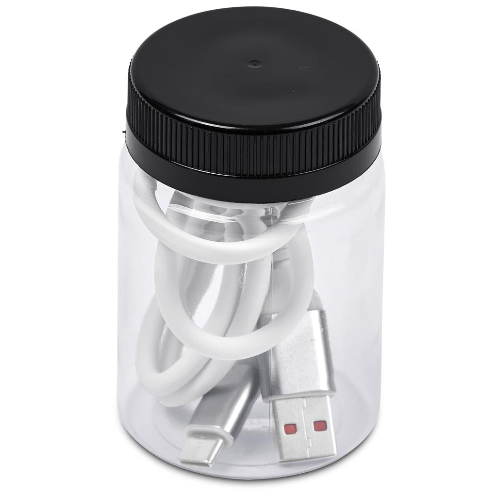 Altitude Capsit Fast Charge USB-A to Type-C Charging  Cable in Jar