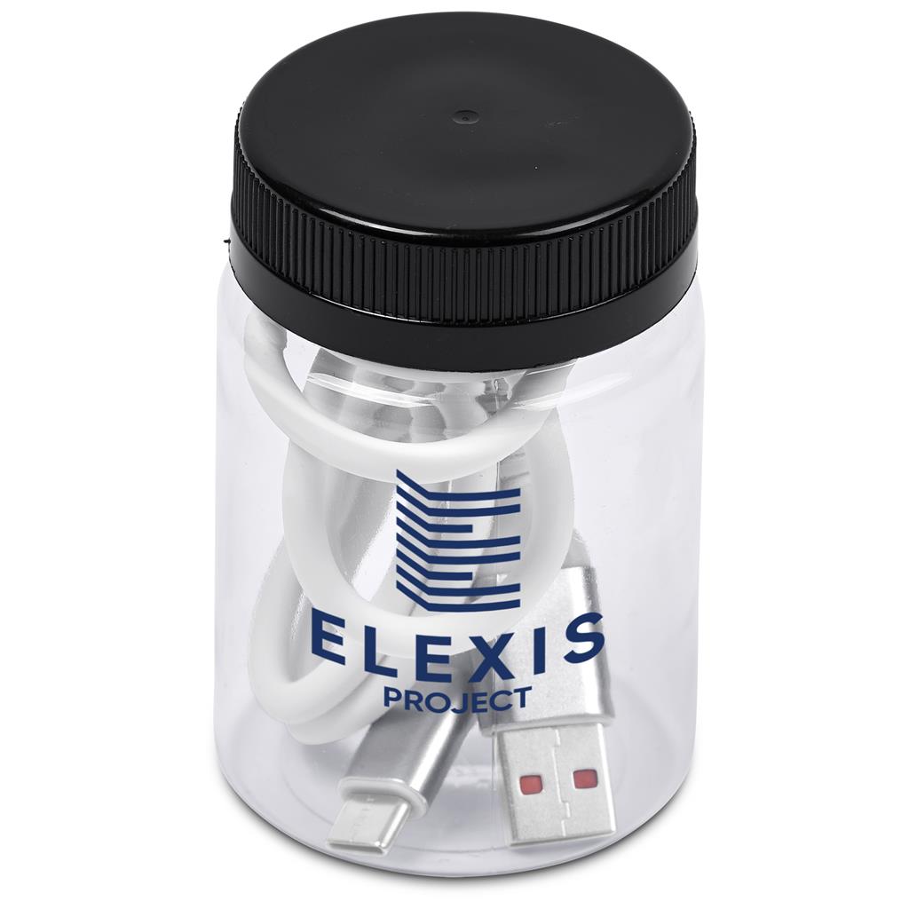 Altitude Capsit Fast Charge USB-A to Type-C Charging  Cable in Jar