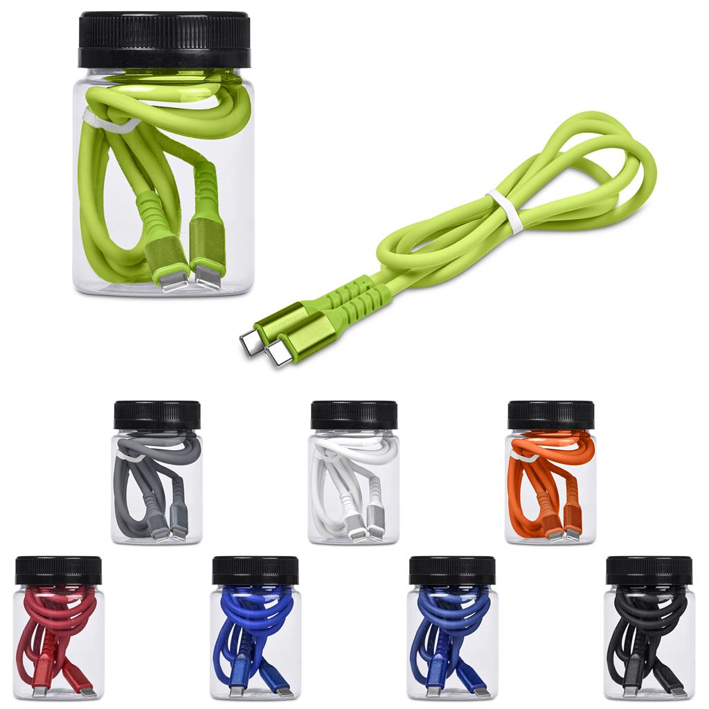 Altitude Barlitt Fast Charge Type-C to Type-C Charging Cable Cable in Jar