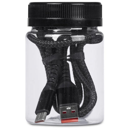 Altitude Muttle Fast Charge USB-A to Type-C Charging Cable in Jar