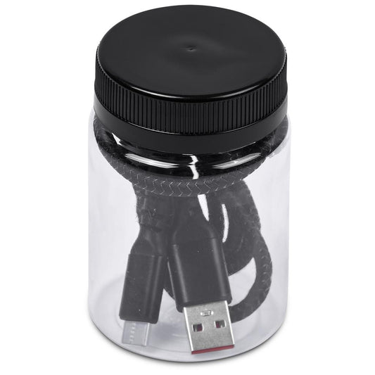 Altitude Muttle Fast Charge USB-A to Type-C Charging Cable in Jar