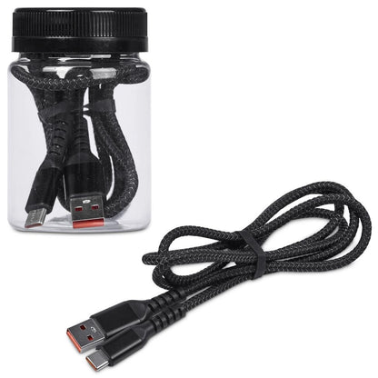 Altitude Muttle Fast Charge USB-A to Type-C Charging Cable in Jar