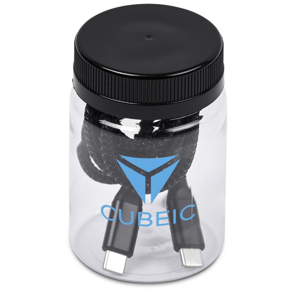 Altitude Nitty Fast Charge Type-C to Type-C Charging Cable in Jar