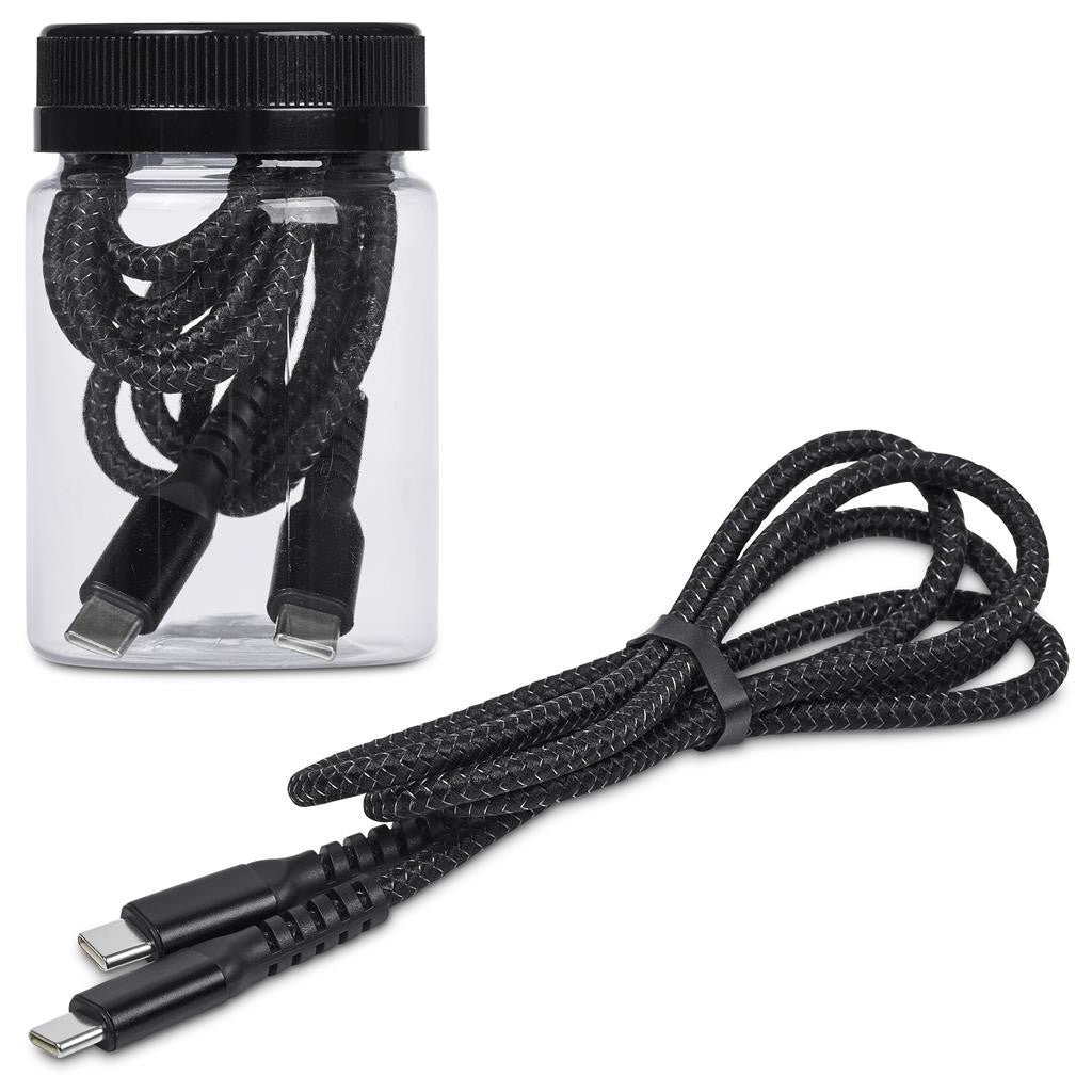 Altitude Nitty Fast Charge Type-C to Type-C Charging Cable in Jar