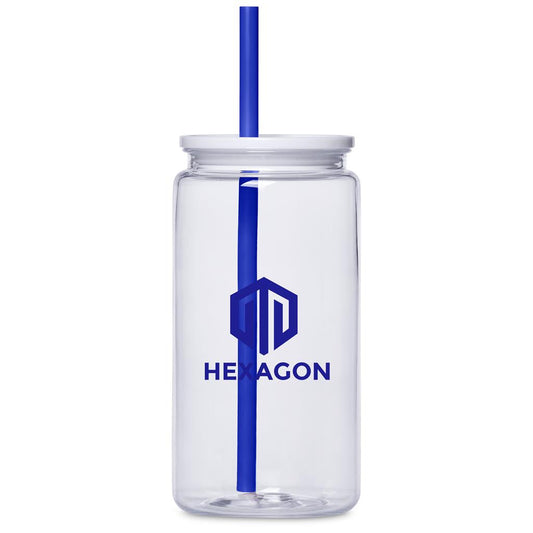 Altitude Mina Plastic Tumbler and Straw - 550ml