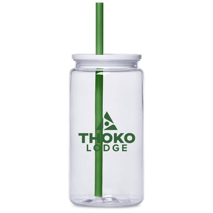 Altitude Mina Plastic Tumbler and Straw - 550ml