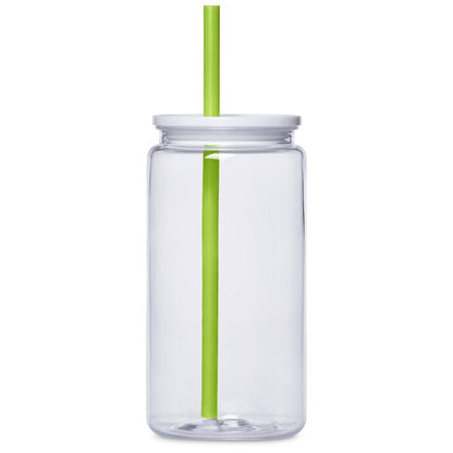 Altitude Mina Plastic Tumbler and Straw - 550ml