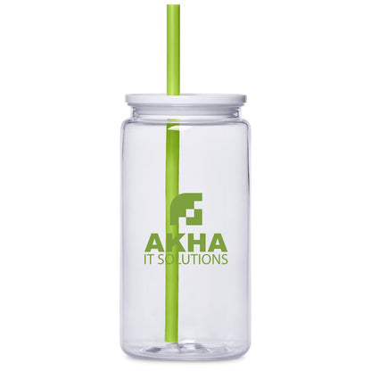 Altitude Mina Plastic Tumbler and Straw - 550ml
