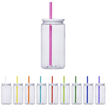 Altitude Mina Plastic Tumbler and Straw - 550ml