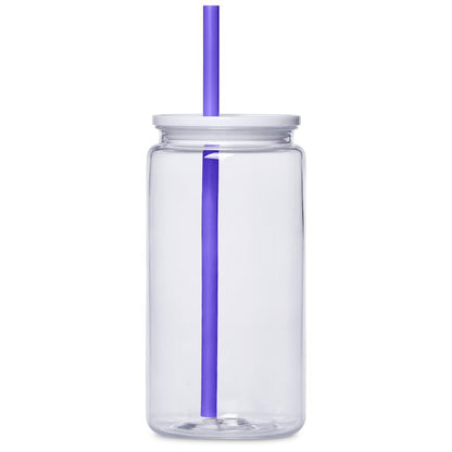 Altitude Mina Plastic Tumbler and Straw - 550ml