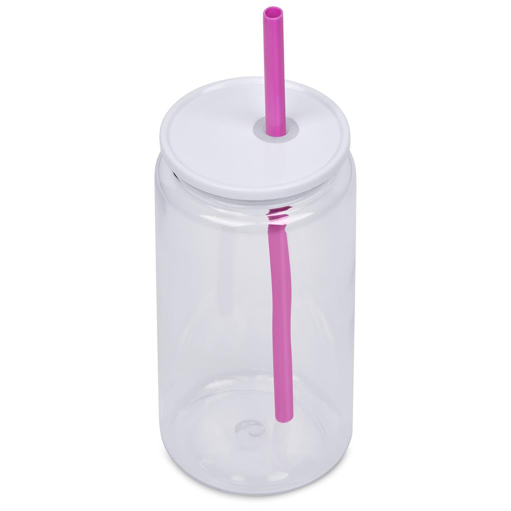 Altitude Mina Plastic Tumbler and Straw - 550ml