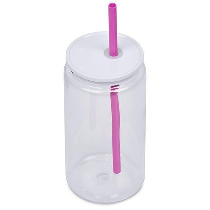Altitude Mina Plastic Tumbler and Straw - 550ml