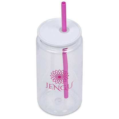 Altitude Mina Plastic Tumbler and Straw - 550ml