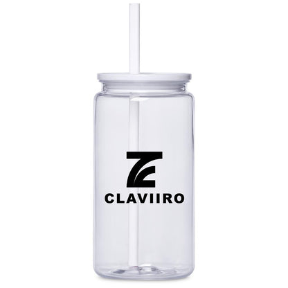 Altitude Mina Plastic Tumbler and Straw - 550ml
