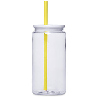 Altitude Mina Plastic Tumbler and Straw - 550ml