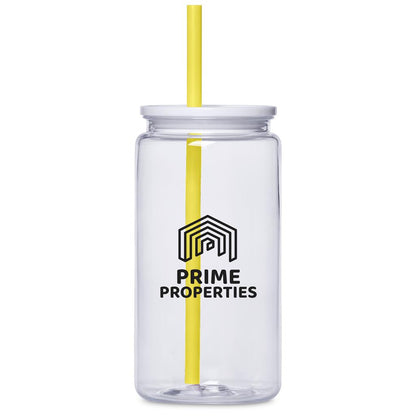 Altitude Mina Plastic Tumbler and Straw - 550ml