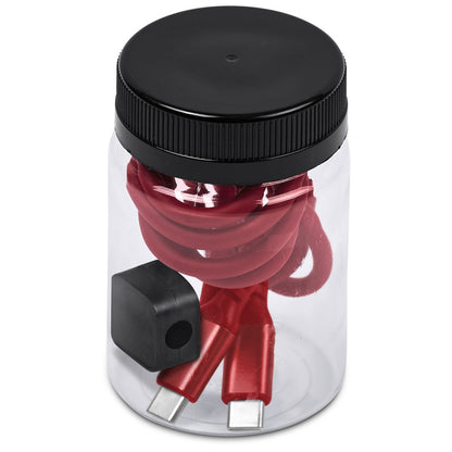 Altitude Raiv Charging Cable And Clip in Jar
