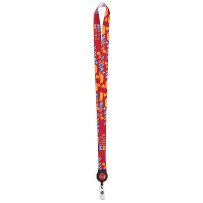 Altitude Badge Reel Single-Sided Sublimated Satin Lanyard