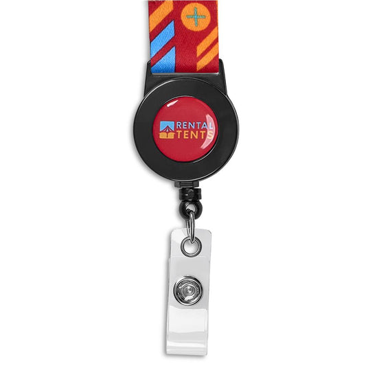 Altitude Badge Reel Single-Sided Sublimated Satin Lanyard