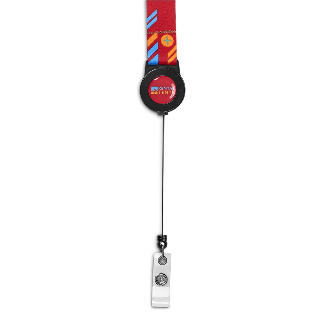Altitude Badge Reel Single-Sided Sublimated Satin Lanyard