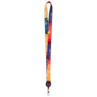 Altitude Badge Reel Double-Sided Sublimated Satin Lanyard