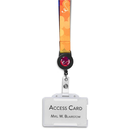 Altitude Badge Reel Double-Sided Sublimated Satin Lanyard