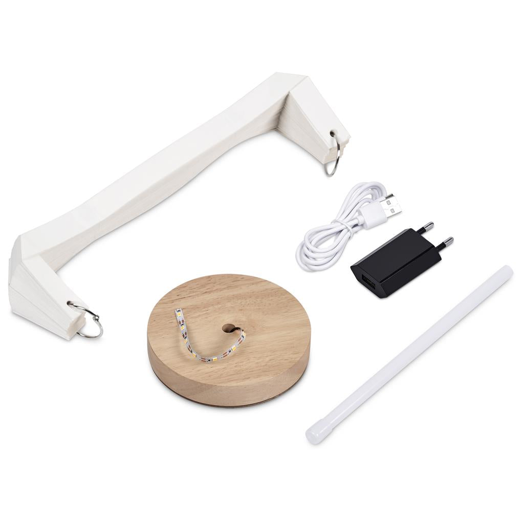 Okiyo Masumi Wood & Paper LED Lamp