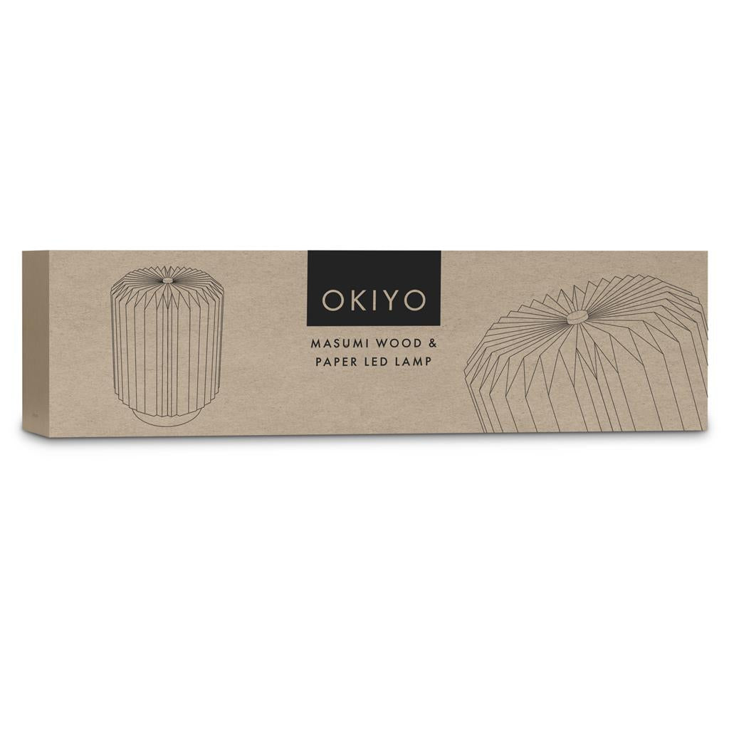 Okiyo Masumi Wood & Paper LED Lamp