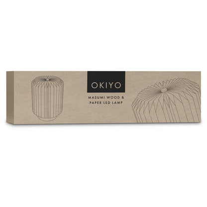 Okiyo Masumi Wood & Paper LED Lamp