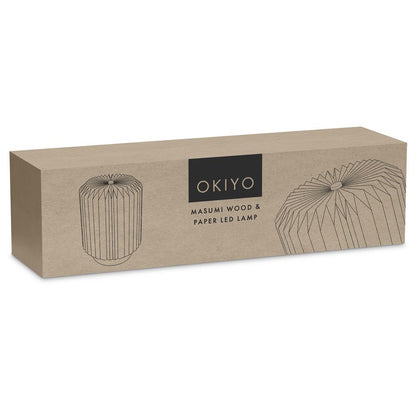 Okiyo Masumi Wood & Paper LED Lamp