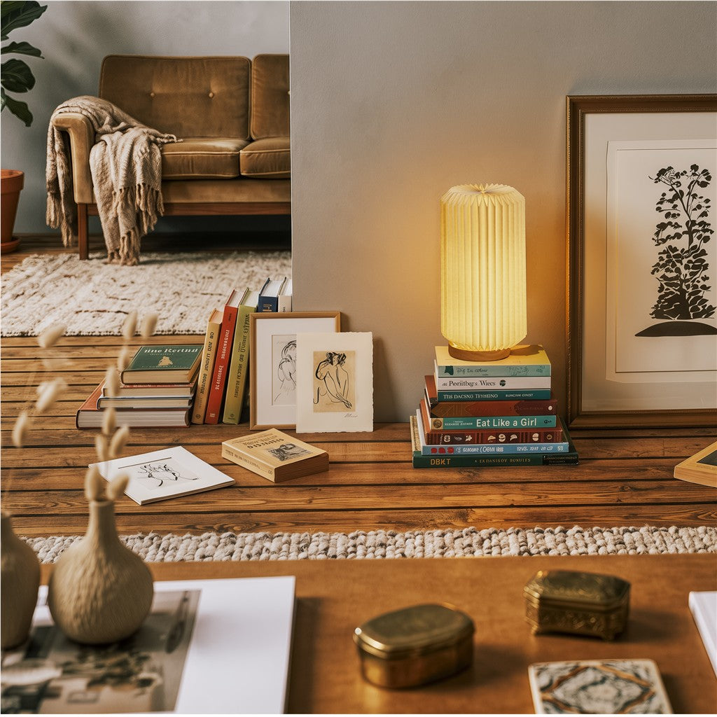 Okiyo Masumi Wood & Paper LED Lamp