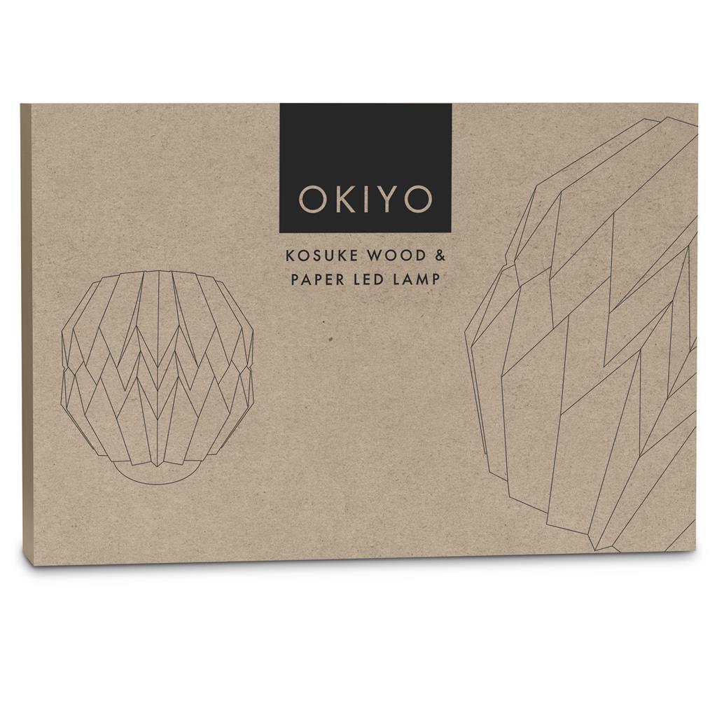 Okiyo Kosuke Wood & Paper LED Lamp