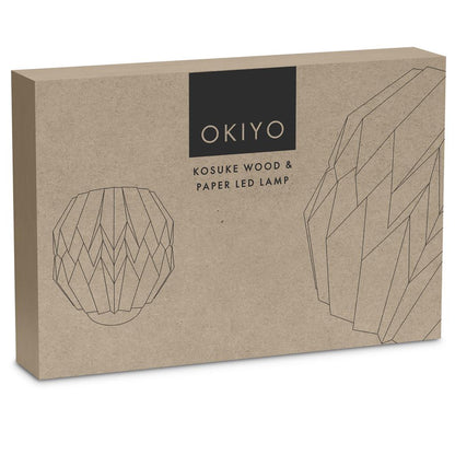 Okiyo Kosuke Wood & Paper LED Lamp