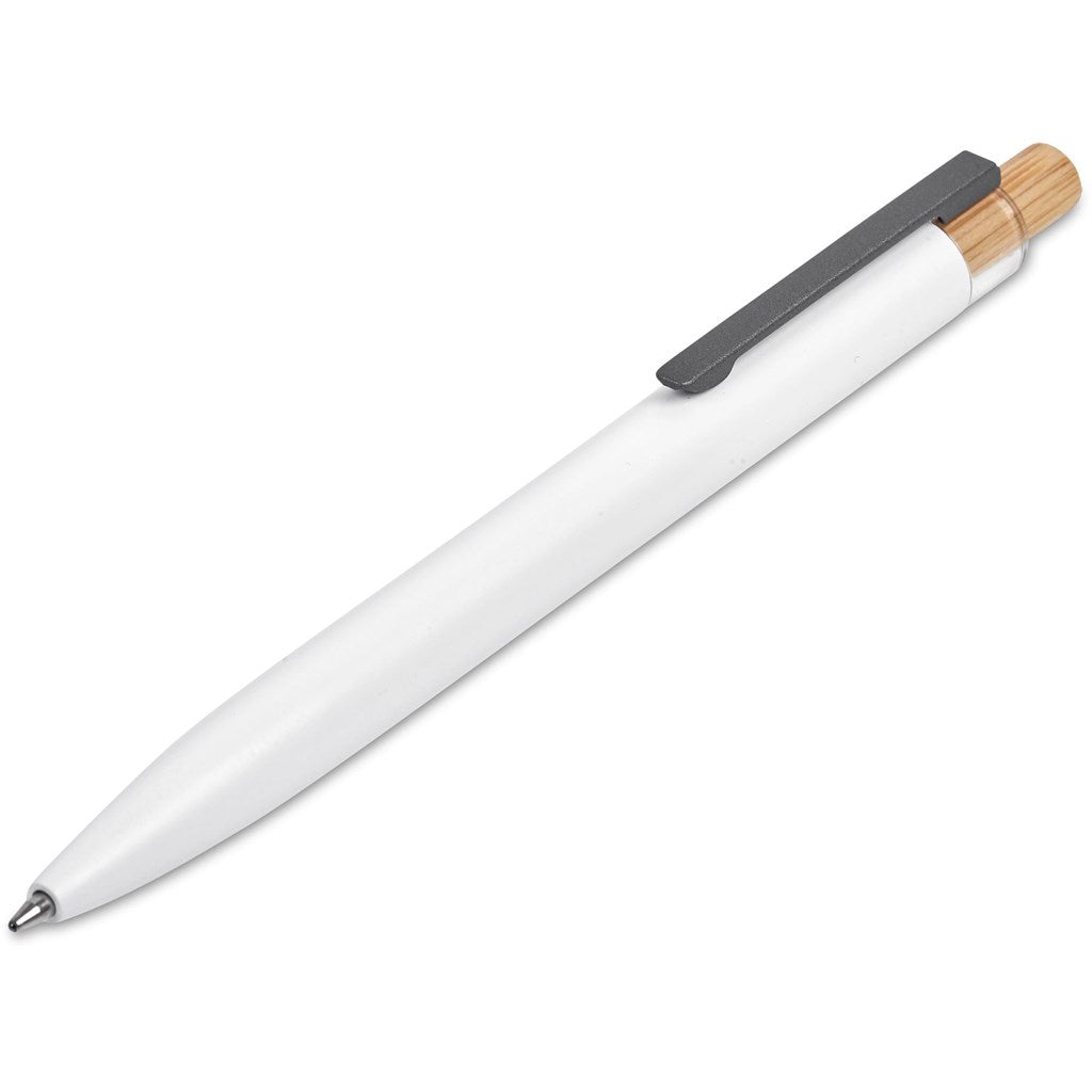 Okiyo Mimo Recycled Aluminium Ball Pen - Solid White