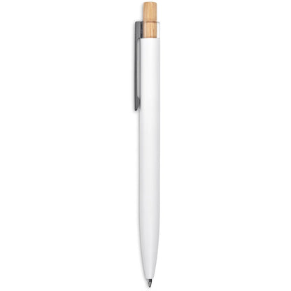 Okiyo Mimo Recycled Aluminium Ball Pen - Solid White