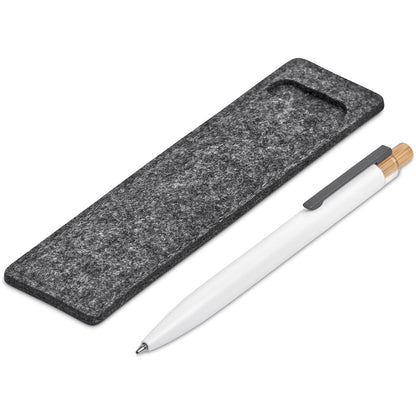 Okiyo Mimo Recycled Aluminium Ball Pen - Solid White