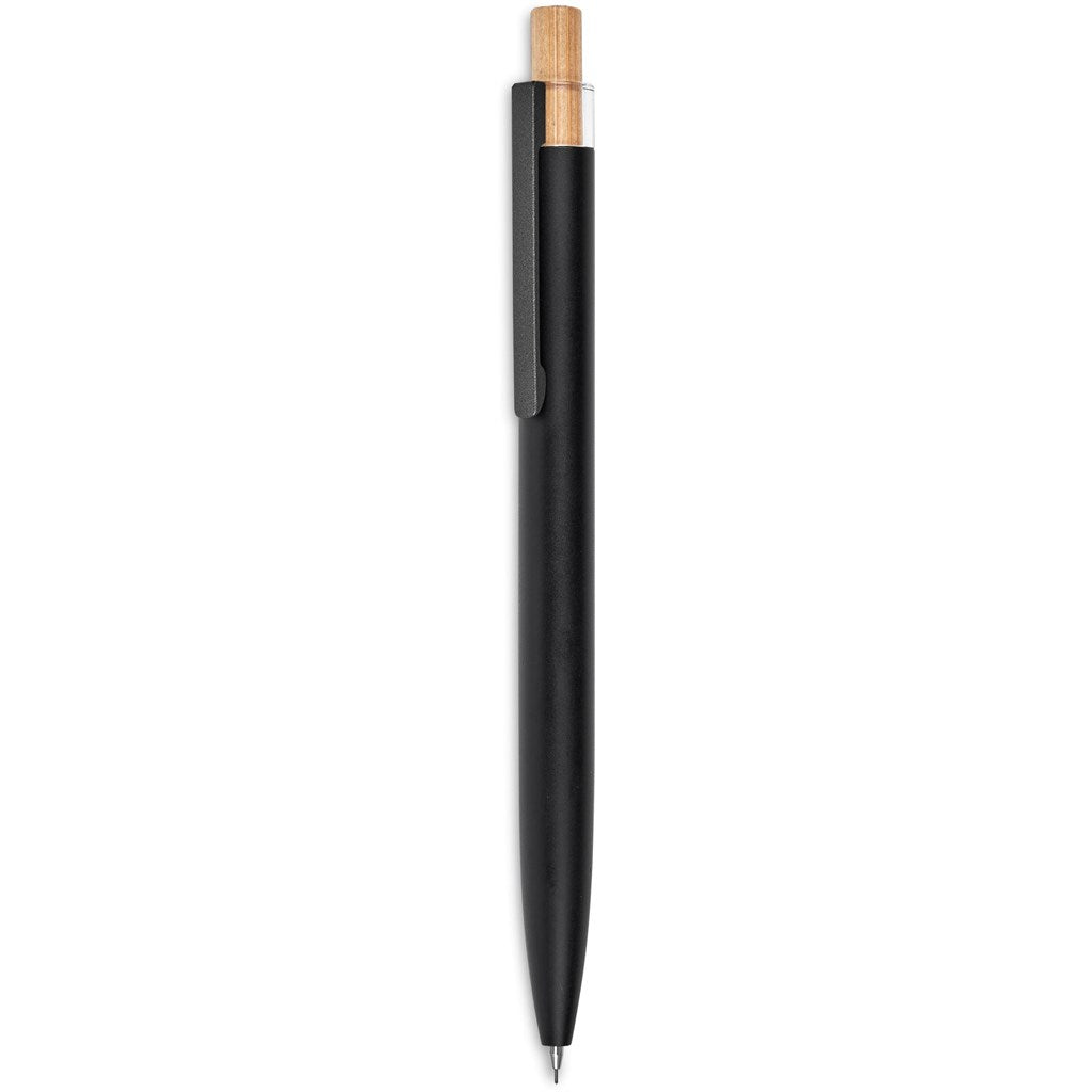 Okiyo Mimo Recycled Aluminum Ball Pen & Pencil Set - Black
