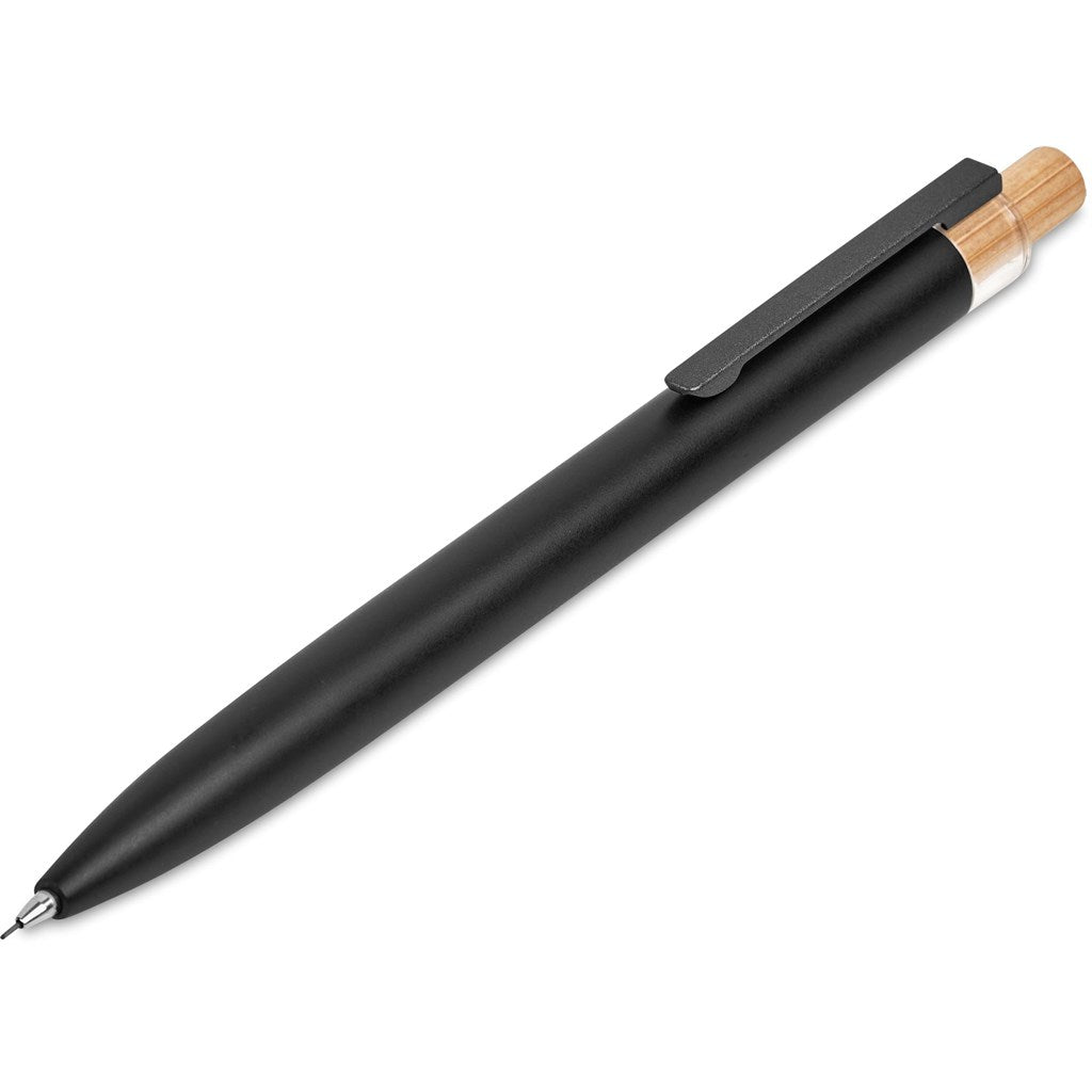 Okiyo Mimo Recycled Aluminum Ball Pen & Pencil Set - Black