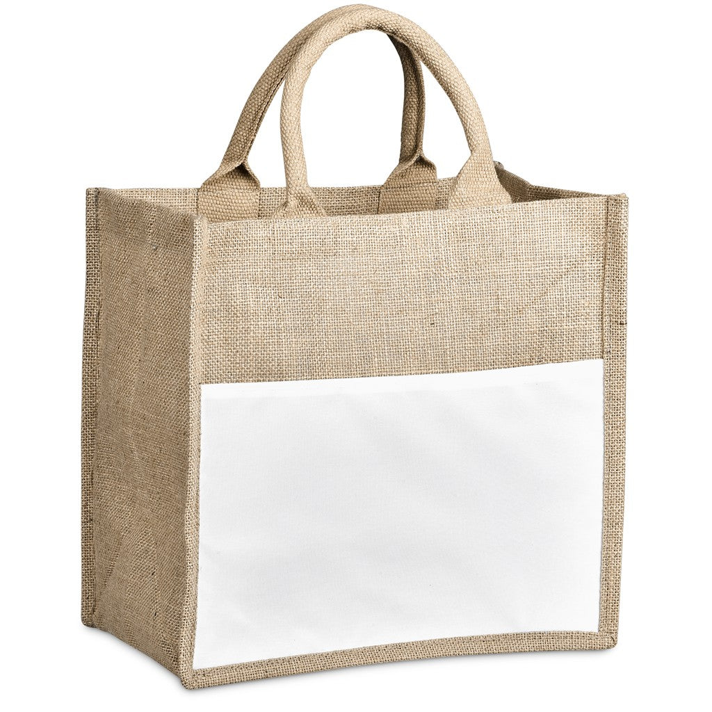 Okiyo Nuri Sublimated Pocket Jute Tote