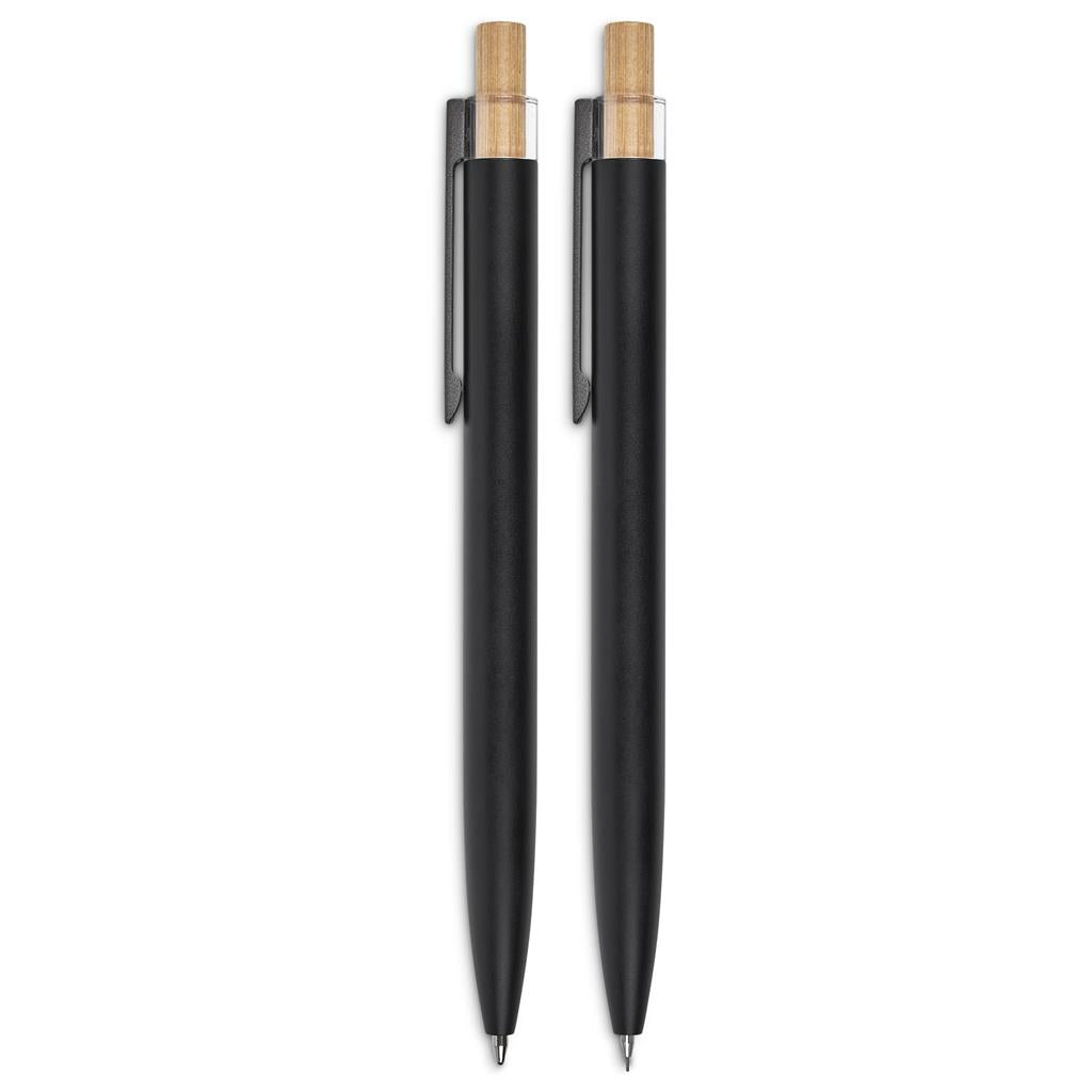 Okiyo Mimotu Ball Pen & Pencil Set - Black