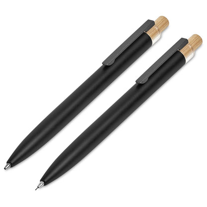 Okiyo Mimotu Ball Pen & Pencil Set - Black
