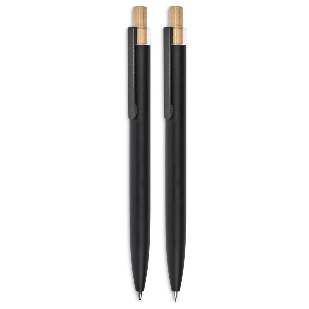 Okiyo Mimotu Ball Pen & Pencil Set - Black