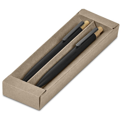 Okiyo Mimotu Ball Pen & Pencil Set - Black