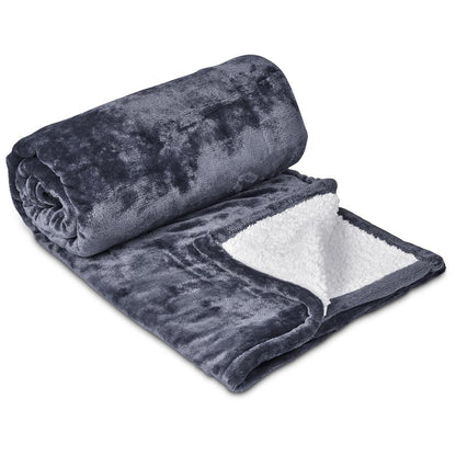 Serendipio Glacial Sherpa Fleece Blanket