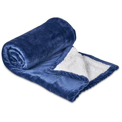 Serendipio Glacial Sherpa Fleece Blanket