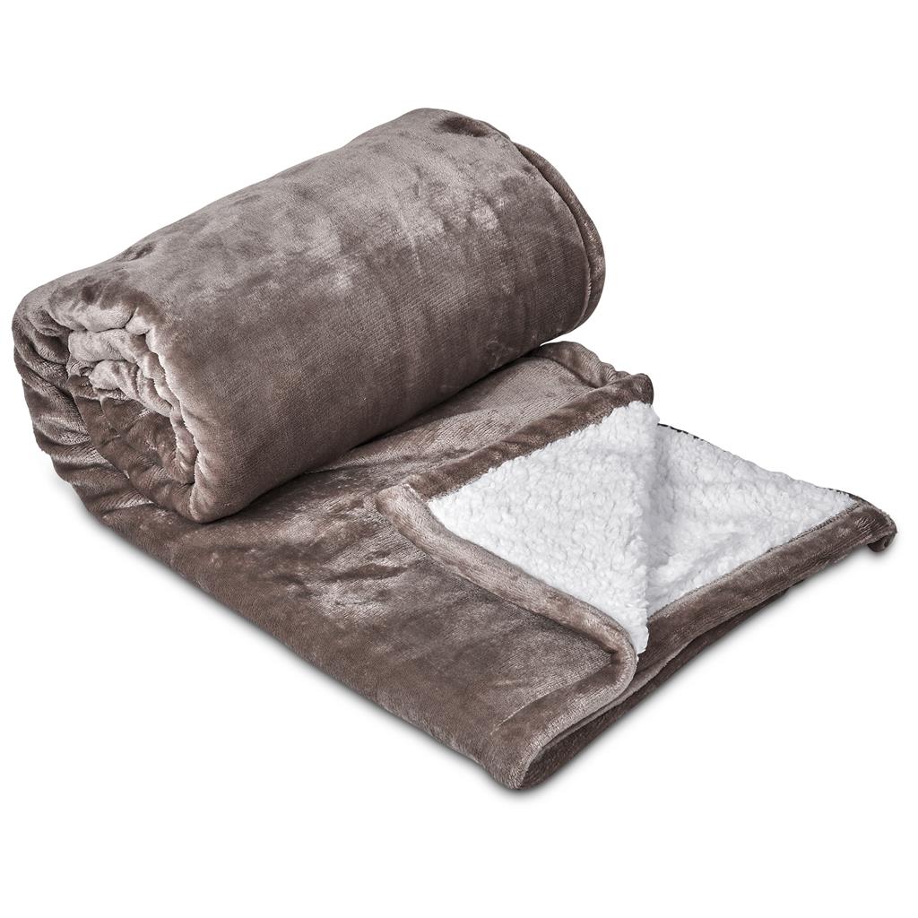 Serendipio Glacial Sherpa Fleece Blanket