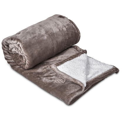Serendipio Glacial Sherpa Fleece Blanket